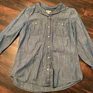 Button up denim shirt